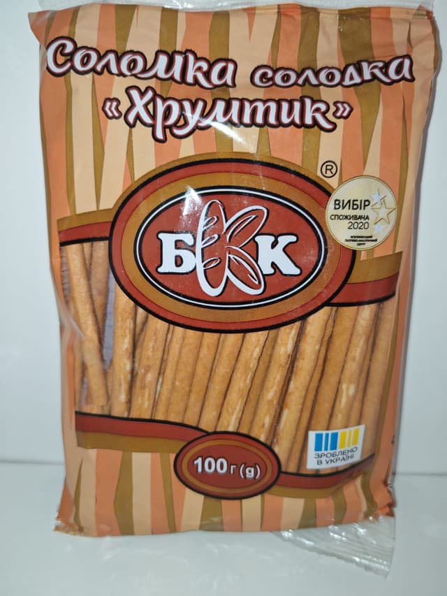 Соломка сладкая хрумтик БКК