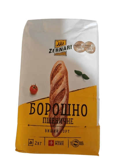 Мука  пшеничная высшего сорта 2кг