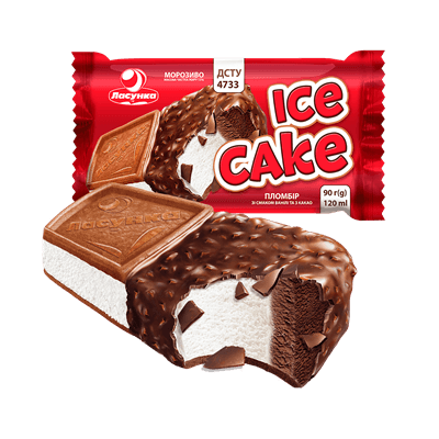 Мороженое ICE CAKE брикет