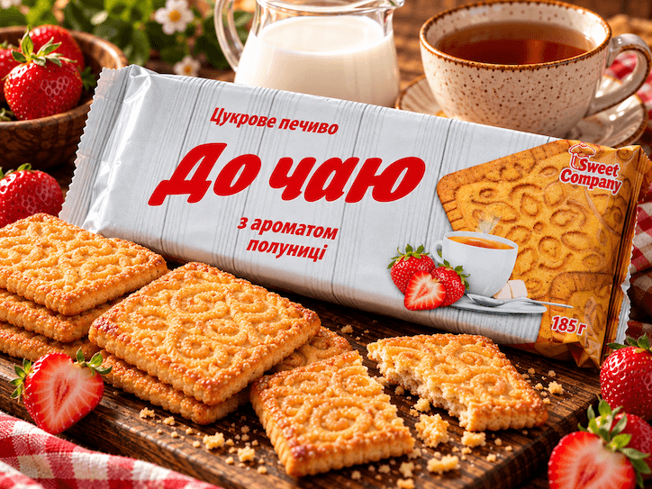 Strawberry tea cookies