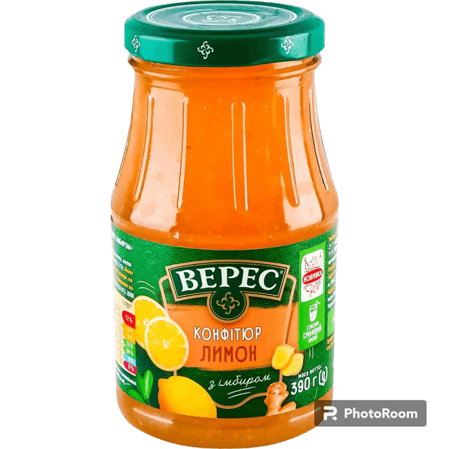 Конфитюр лимонный с имбирем